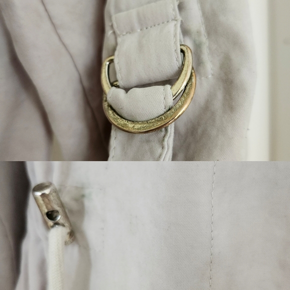 Zara Open Front Cinch Waterfall Blazer Jacket in Beige. - Picture 3 of 3